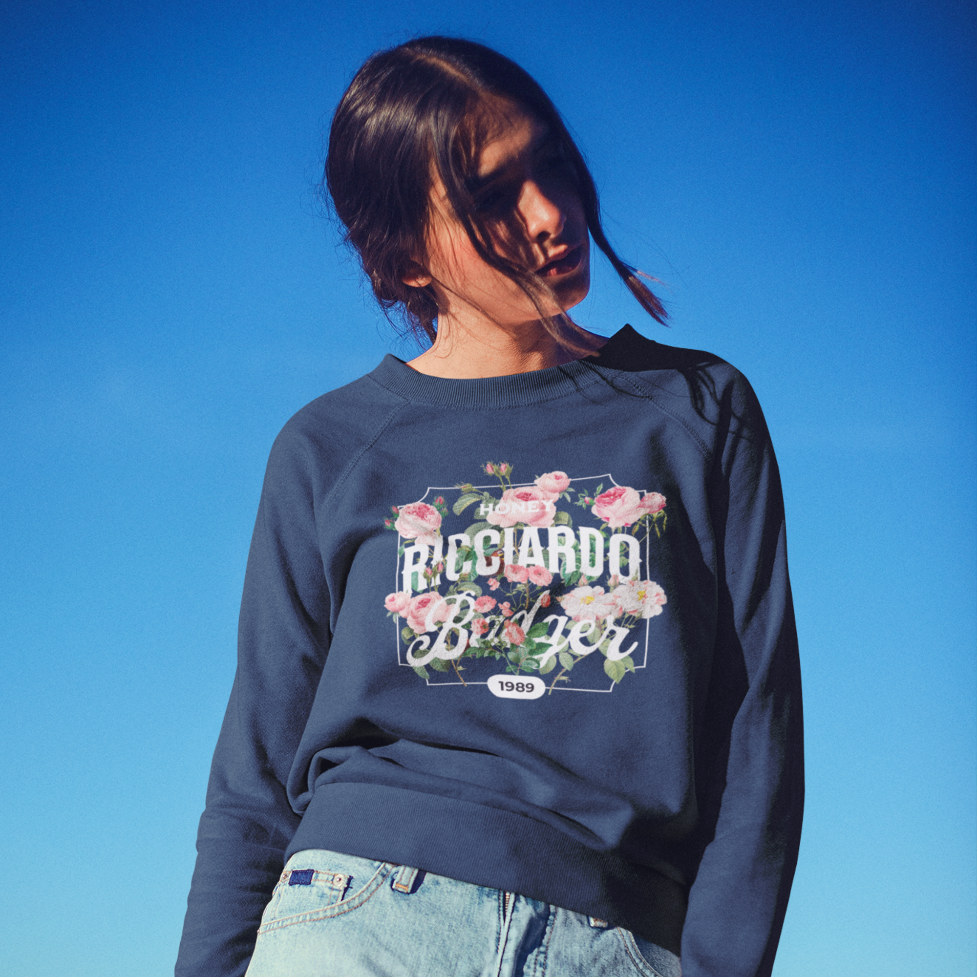 Daniel Ricciardo "Garden Tour" Unisex Crewneck Sweatshirt – Floral F1 Elegance