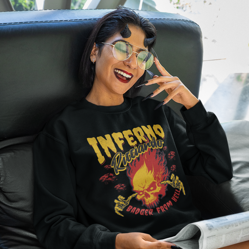 Daniel Ricciardo "Inferno" Unisex Crewneck Sweatshirt – Bold, Fiery Racing Spirit