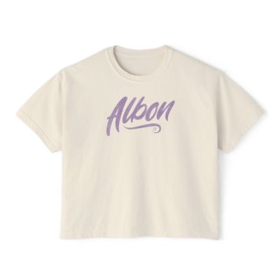 Alex Albon 23 Women’s Boxy Tee – Mint Aqua